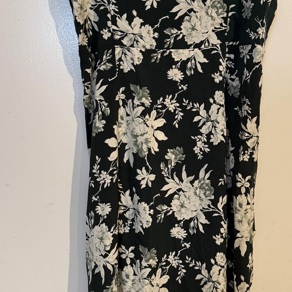 Abercrombie & Fitch Green & White Floral Maxi Dress